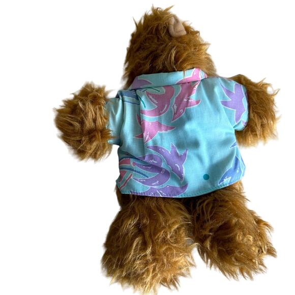 Vintage 1988 ALF Hawaiian Surf Shirt Hand Puppet Plush Burger King - Picture 7 of 7